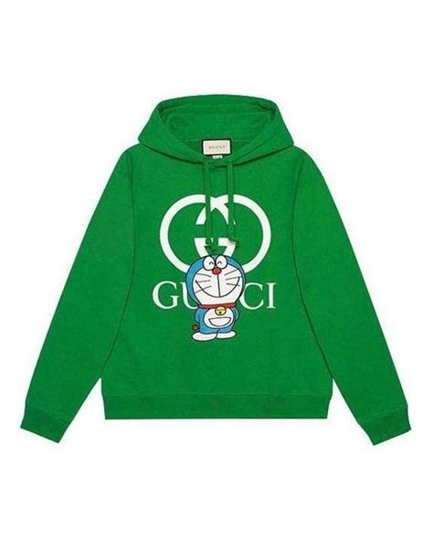 gucci doraemon hoodie green|buy Gucci x Doraemon.